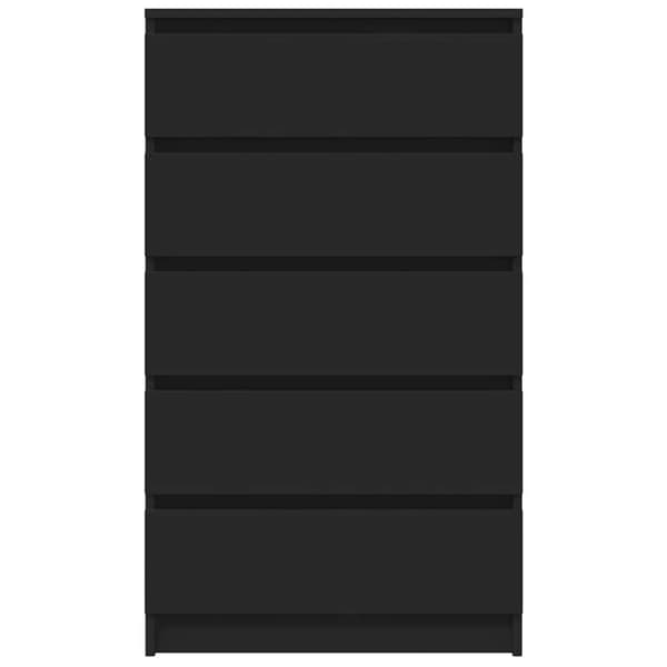 vidaXL Laatikosto musta 60x36x103 cm tekninen puu