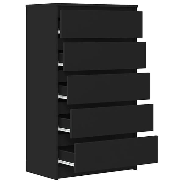 vidaXL Laatikosto musta 60x36x103 cm tekninen puu