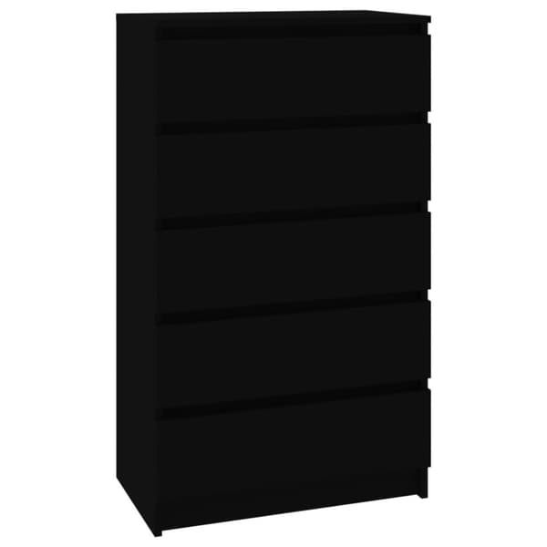 vidaXL Laatikosto musta 60x36x103 cm tekninen puu