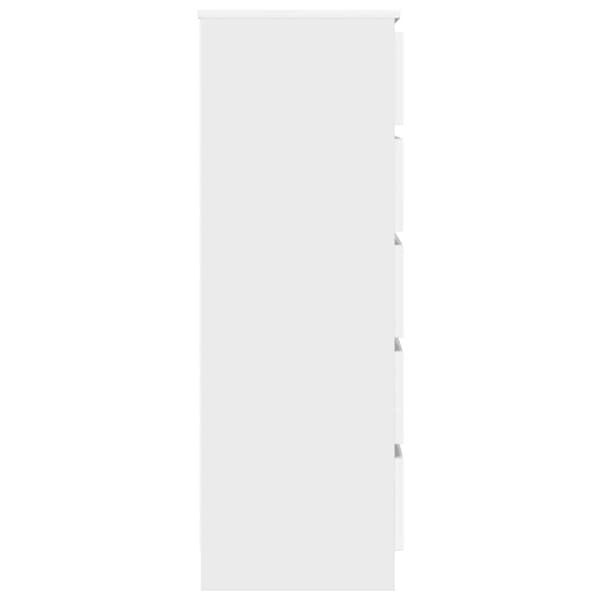 vidaXL Byrå vit 60x36x103 cm konstruerat trä