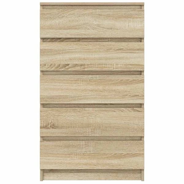 vidaXL Kommode sonoma eik 60x36x103 cm konstruert tre