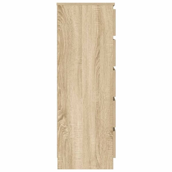 vidaXL Kommode sonoma eik 60x36x103 cm konstruert tre