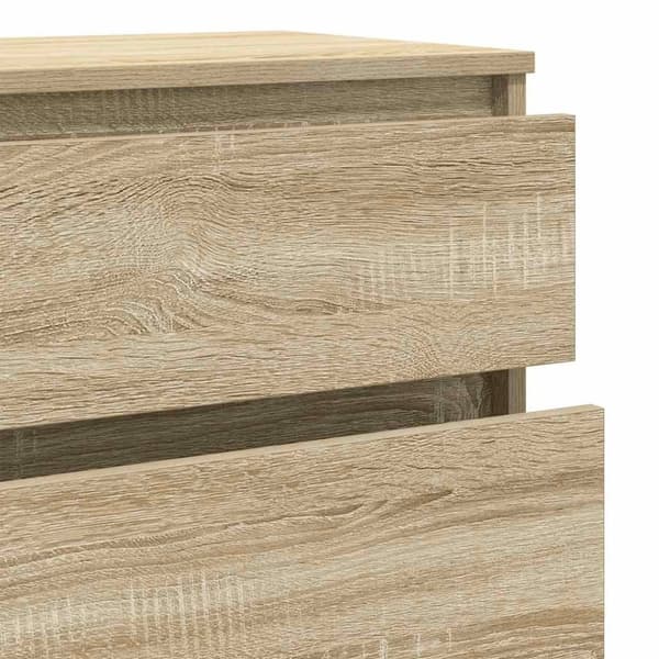 vidaXL Kommode sonoma eik 60x36x103 cm konstruert tre