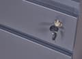 Miniatyrbild 5 av 10: FileGuard lådkassett 1 låda, 1 dörr med nyckel grå.