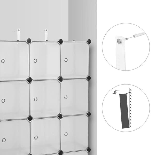Rootz Shelving System Shelving System With 12 Compartments Plastic