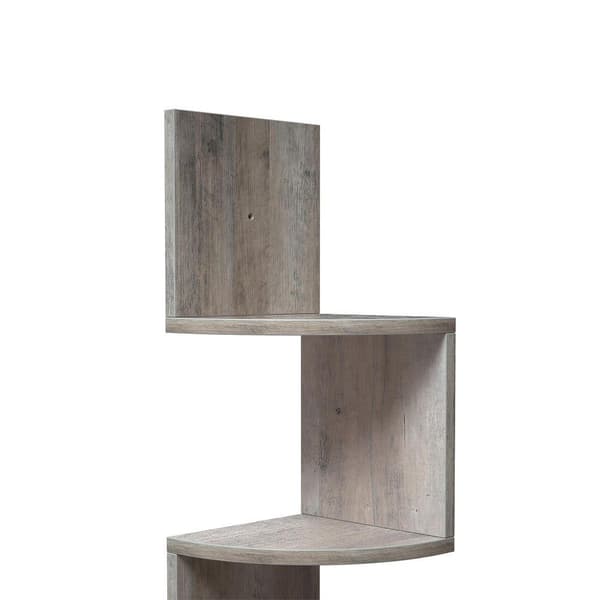 Rootz Corner Shelf Corner Bookshelf Wooden Corner Shelf Wall