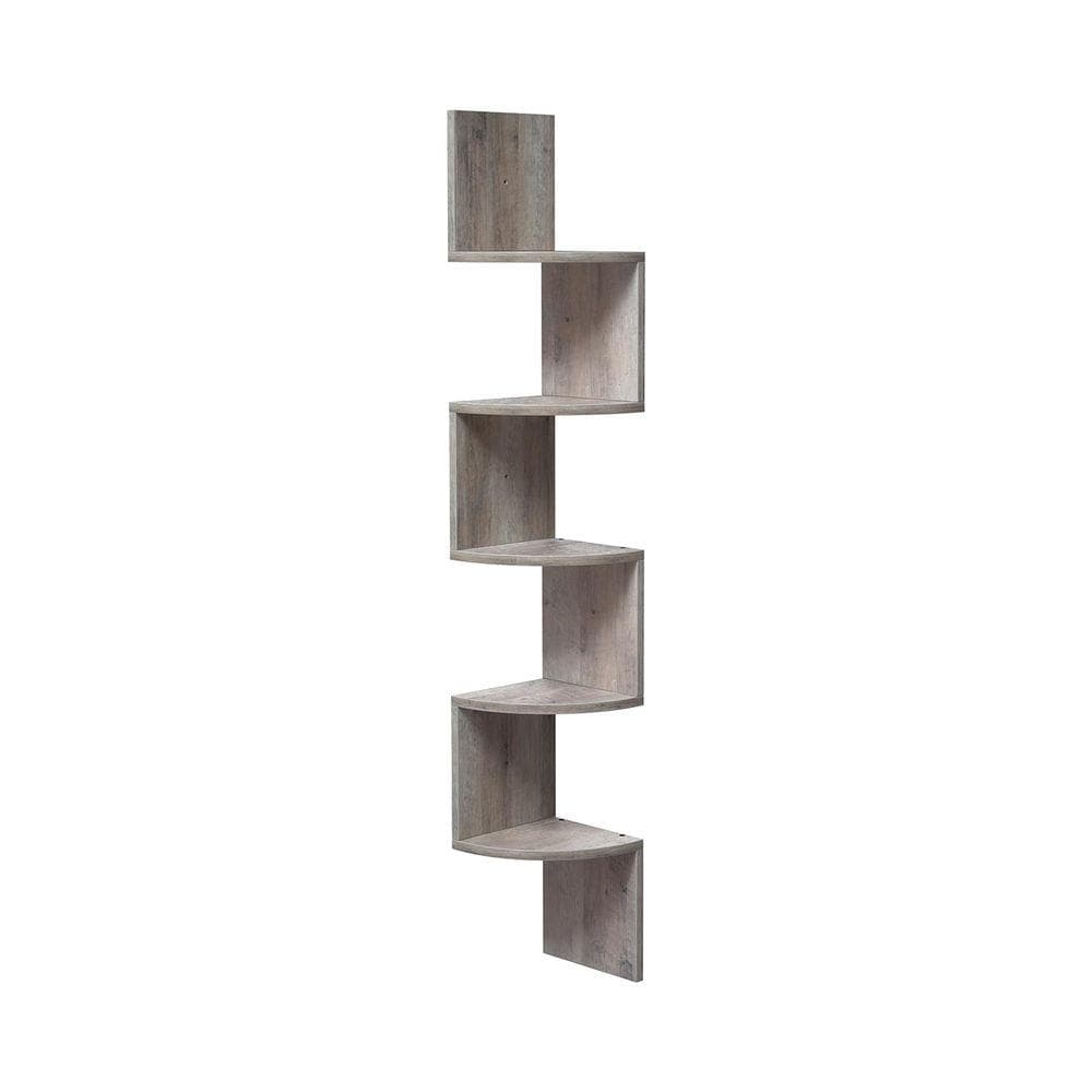 Rootz Corner Shelf Corner Bookshelf Wooden Corner Shelf Wall