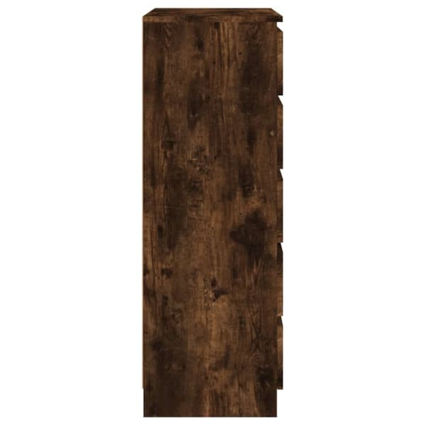 vidaXL Lådskåp rökfärgad ek 60x36x103 cm konstruerat trä