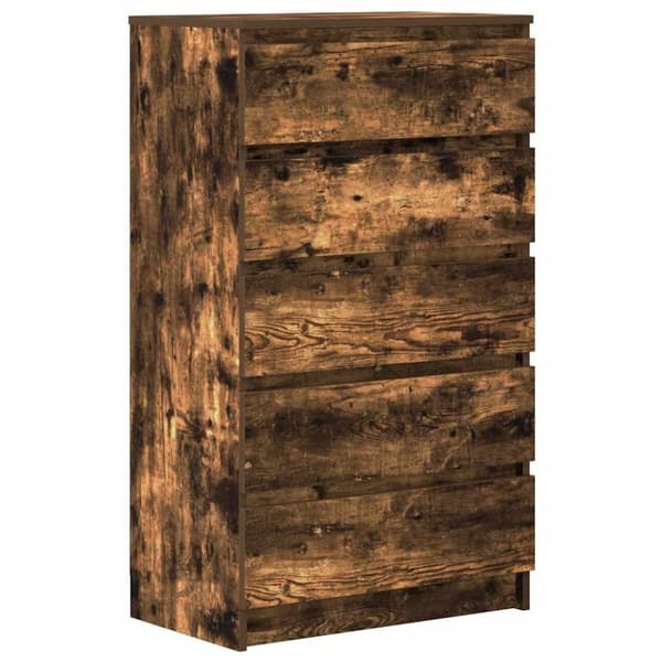 vidaXL kommode 60x36x103 cm konstrueret træ røget egetræsfarve