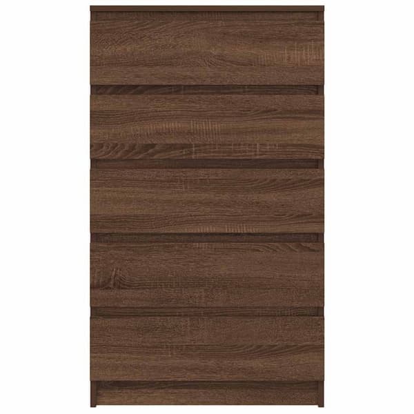 vidaXL kommode 60x36x103 cm konstrueret træ brun egetræsfarve