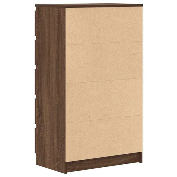 vidaXL kommode 60x36x103 cm konstrueret træ brun egetræsfarve
