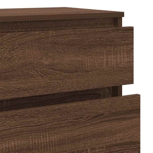 vidaXL kommode 60x36x103 cm konstrueret træ brun egetræsfarve