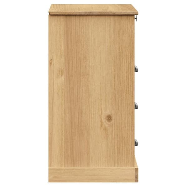 vidaXL kommode VIGO 80x40x76 cm massivt fyrretræ