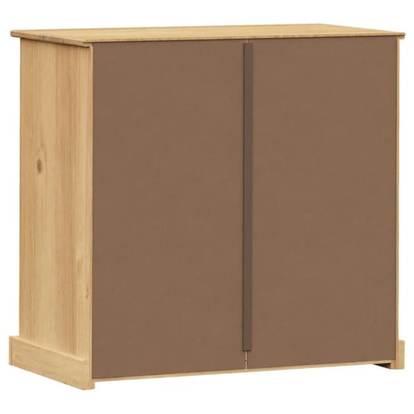 vidaXL kommode VIGO 80x40x76 cm massivt fyrretræ