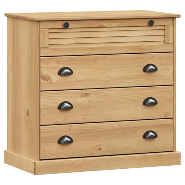 vidaXL kommode VIGO 80x40x76 cm massivt fyrretræ