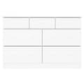Miniatyrbilde 5 av 10: vidaXL Kommode ALTA hvit 112x35x73 cm heltre furu