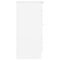Miniatyrbilde 6 av 10: vidaXL Kommode ALTA hvit 112x35x73 cm heltre furu