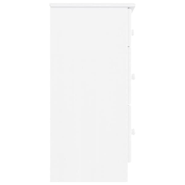 vidaXL Kommode ALTA hvit 112x35x73 cm heltre furu