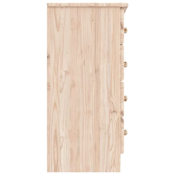 vidaXL kommode ALTA 77x35x73 cm massivt fyrretræ