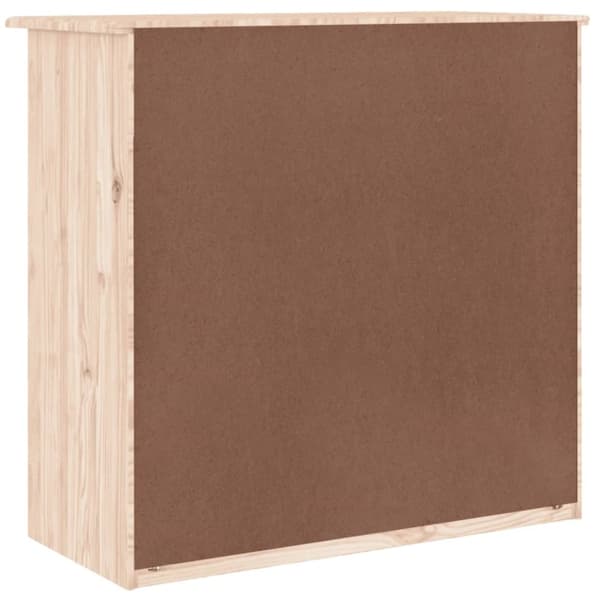 vidaXL kommode ALTA 77x35x73 cm massivt fyrretræ