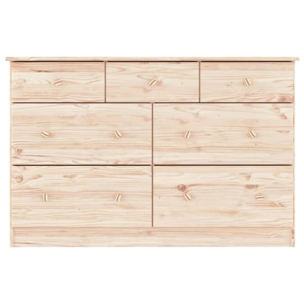 vidaXL kommode ALTA 112x35x73 cm massivt fyrretræ
