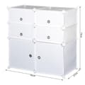 Miniatyrbillede 3 af 6: Rootz skabsgarderobe - hvid - stål, plast - 29,52 cm x 14,56 cm x 28,74 cm