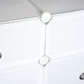 Miniatyrbillede 6 af 6: Rootz skabsgarderobe - hvid - stål, plast - 29,52 cm x 14,56 cm x 28,74 cm