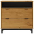 Miniatyrbilde 4 av 11: vidaXL Kommode FLAM 80x40x80 cm heltre furu