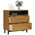 Miniatyrbilde 2 av 11: vidaXL Kommode FLAM 80x40x80 cm heltre furu