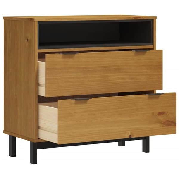 vidaXL Lipasto FLAM 80x40x80 cm täysi mänty