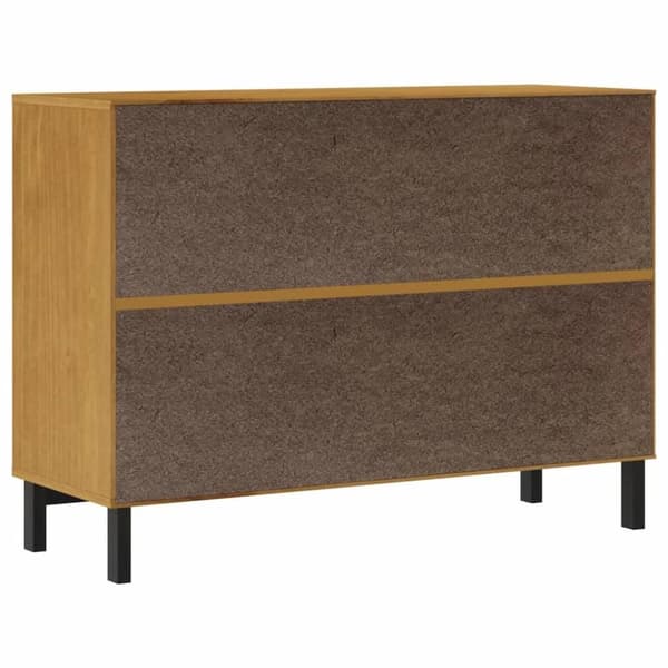 vidaXL kommode FLAM 110x40x80 cm massivt fyrretræ
