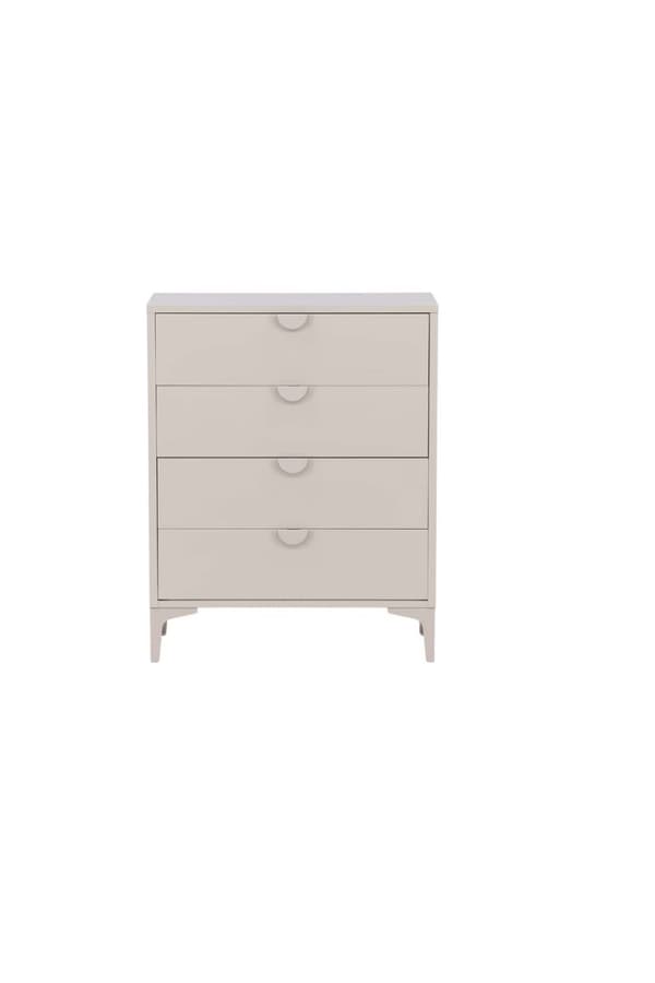 Piring byrå 4 lådor beige.