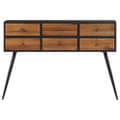 Miniatyrbild 3 av 10: vidaXL Konsolbord med lådor 116x30x76 cm massiv återvunnen teak