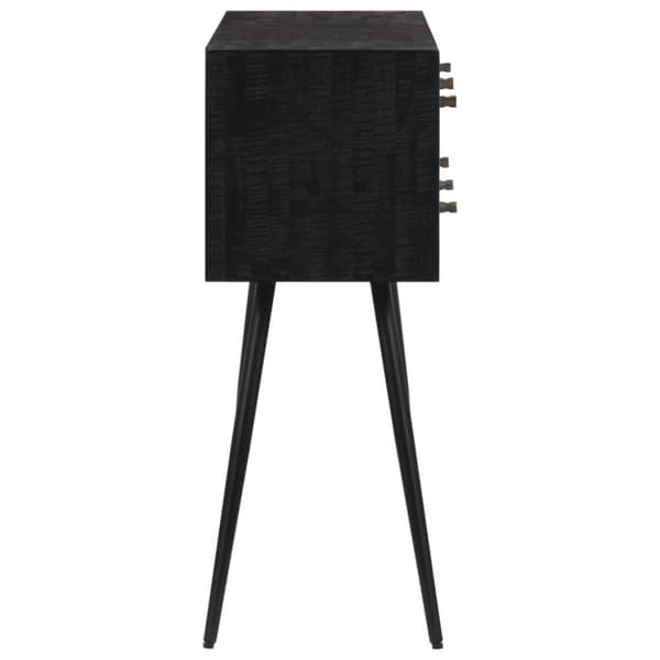 vidaXL Konsolbord med lådor 116x30x76 cm massiv återvunnen teak