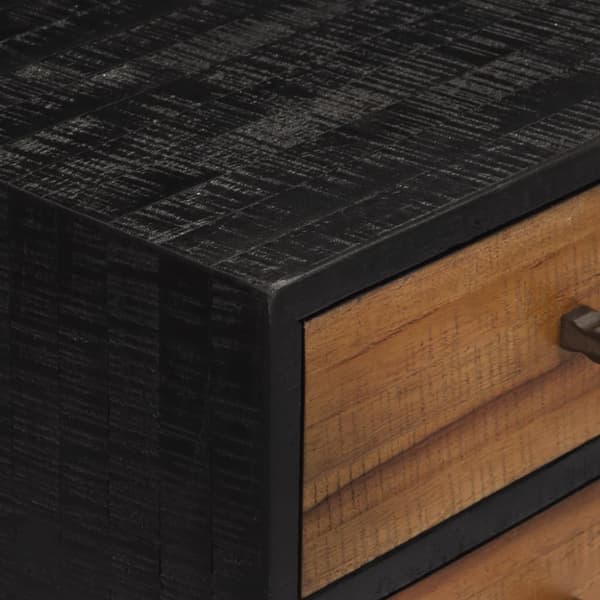 vidaXL Konsolbord med lådor 116x30x76 cm massiv återvunnen teak