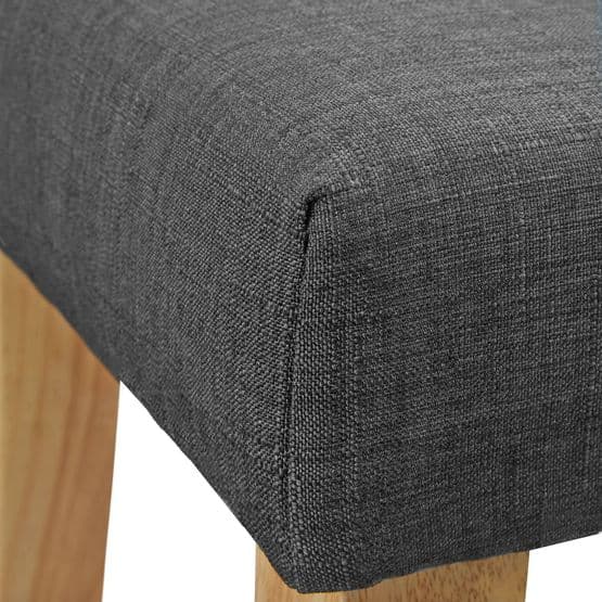 Bænk - PVC polstret bænk 103 Cm - Mørkegrå