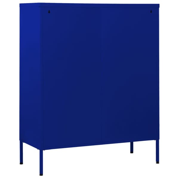kommode 80x35x101,5 cm Marineblå