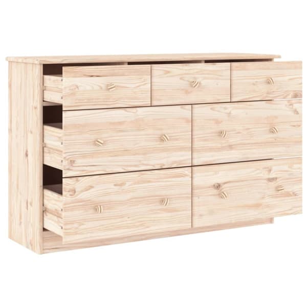 kommode ALTA 112x35x73 cm massivt fyrretræ