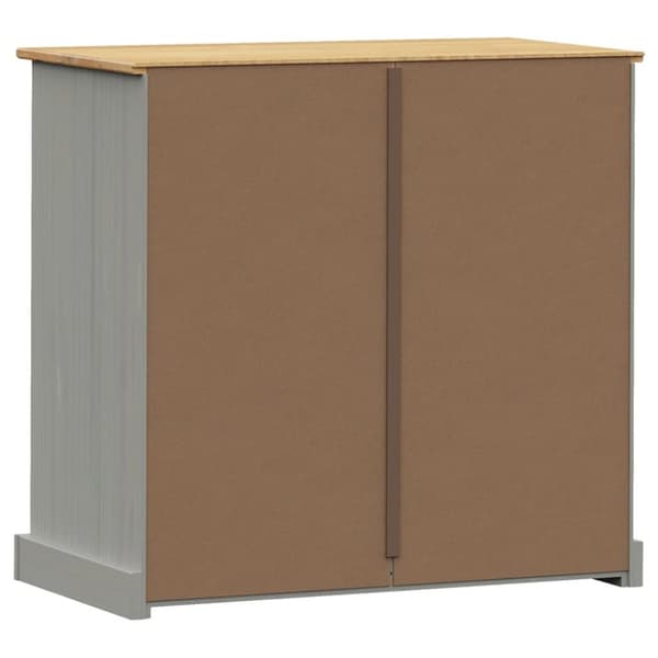 kommode VIGO 80x40x76 cm massivt fyrretræ grå