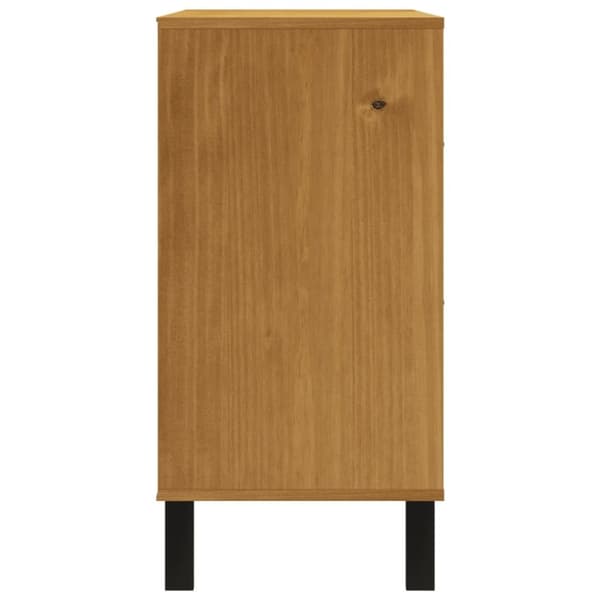 vidaXL Byrå FLAM 110x40x80 cm massiv furu