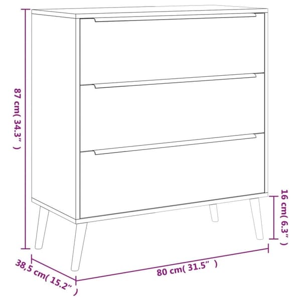 Finori Lipasto Lusk 03A Sonoma-tammi 80x38,5x87 cm