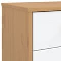Miniatyrbild 9 av 11: vidaXL Byrå OLDEN vit och brun massiv furu