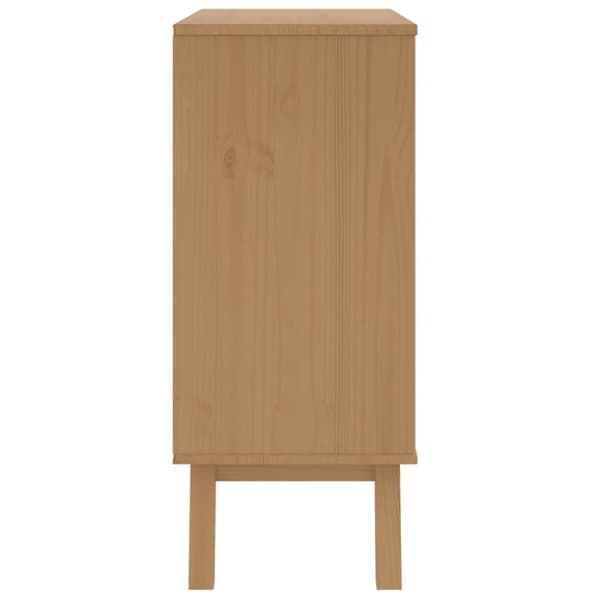 vidaXL Byrå OLDEN grå och brun massiv furu