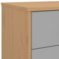 Miniatyrbild 9 av 11: vidaXL Byrå OLDEN grå och brun massiv furu