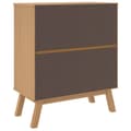 Miniatyrbilde 8 av 11: vidaXL Kommode OLDEN hvit og brun heltre furu