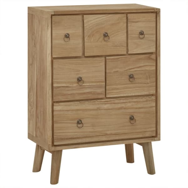 Byrå 56x30x80 cm massiv teak