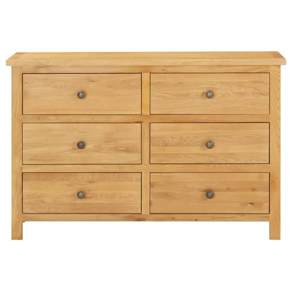 kommode 105x33,5x73 cm massivt egetræ