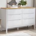 Miniatyrbilde 11 av 11: vidaXL Kommode FLORO hvit heltre furu