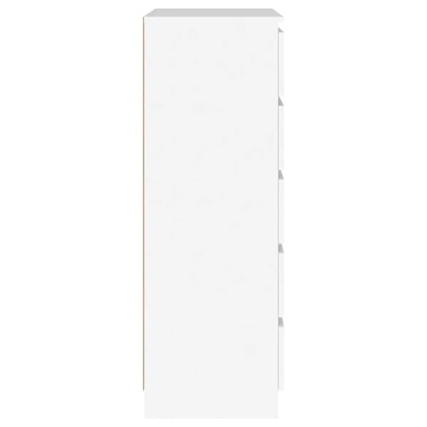 vidaXL skuffeskab 60x36x103 cm konstrueret træ hvid - Skuffemøbler