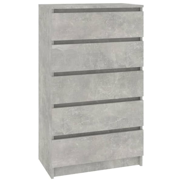 vidaXL Byrå betonggrå 60x36x103 cm konstruerat trä -  Byråer